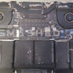 dirty MacBook before service