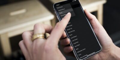 iPhone settings page