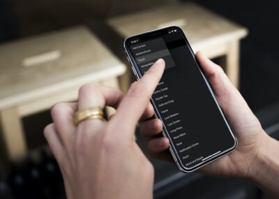 iPhone settings page
