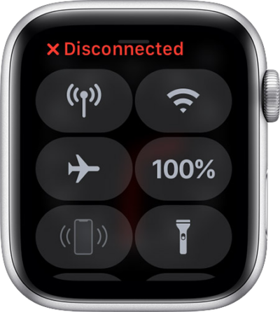 disconnected apple watch