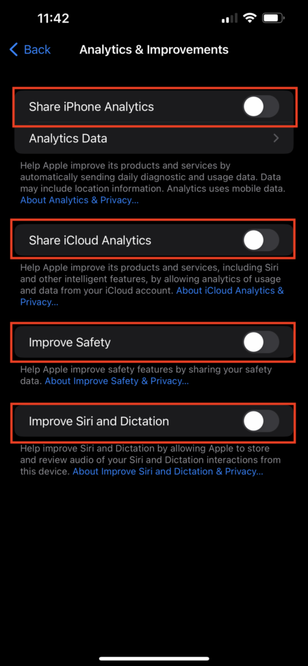 iphone analytics