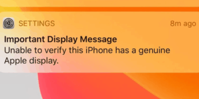 Important Display Message