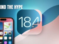 Featured graphic showing an iPhone screen with iOS 18.4 logo and the phrase "Behind the Hype" on a gradient background.